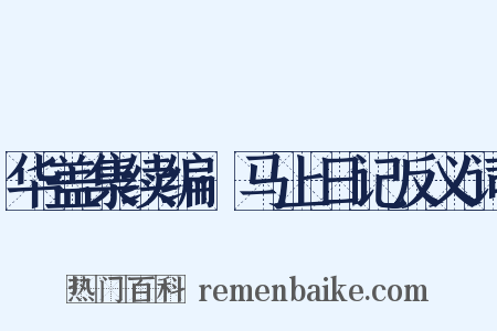华盖集续编·马上日记反义词是什么意思的图片